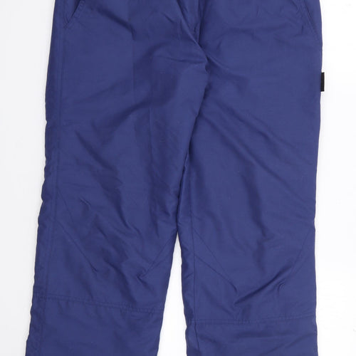 Crane Mens Blue  Polyester Snow Pants Trousers Size M L28 in Regular Zip