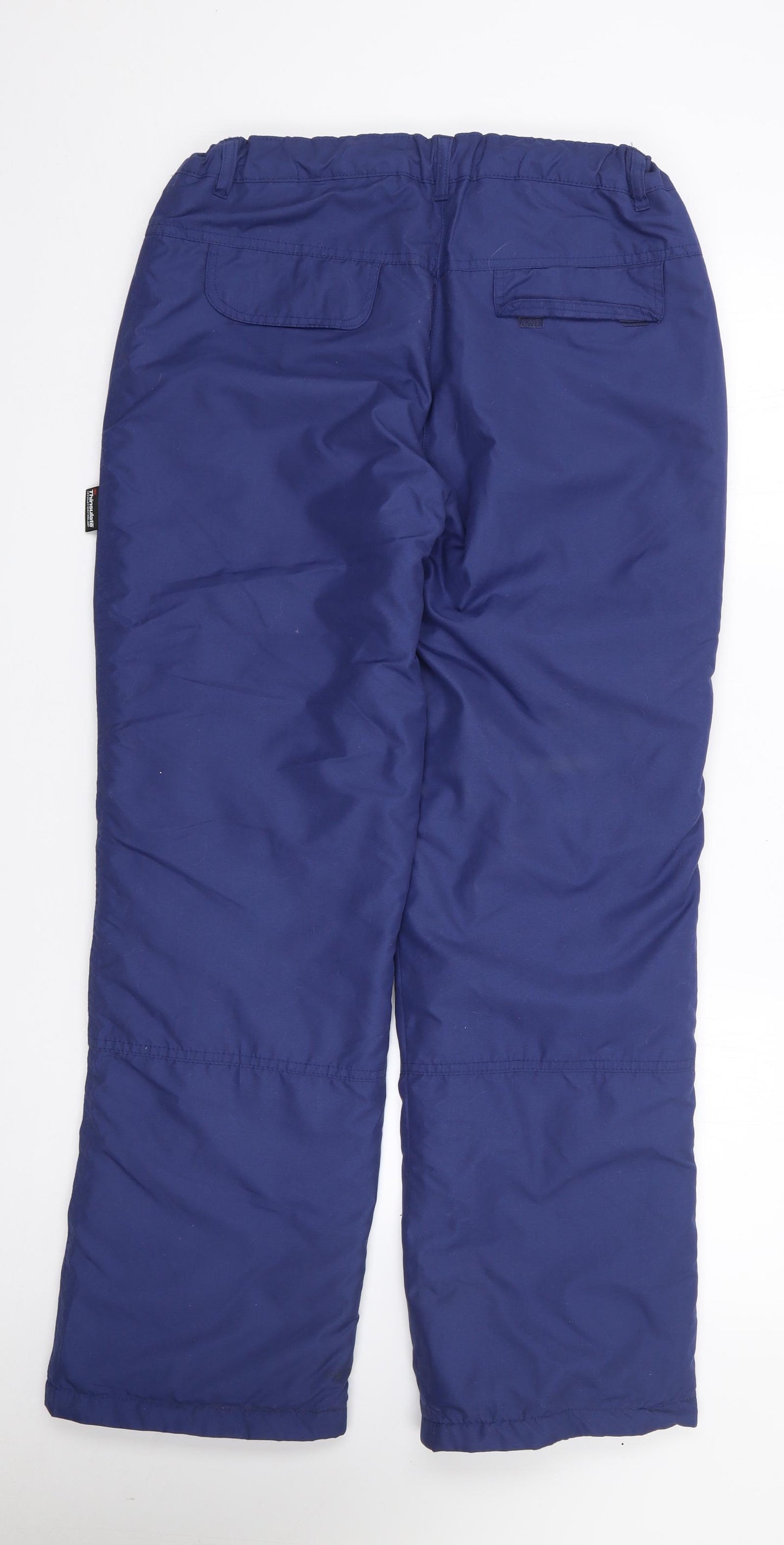 Crane Mens Blue  Polyester Snow Pants Trousers Size M L28 in Regular Zip