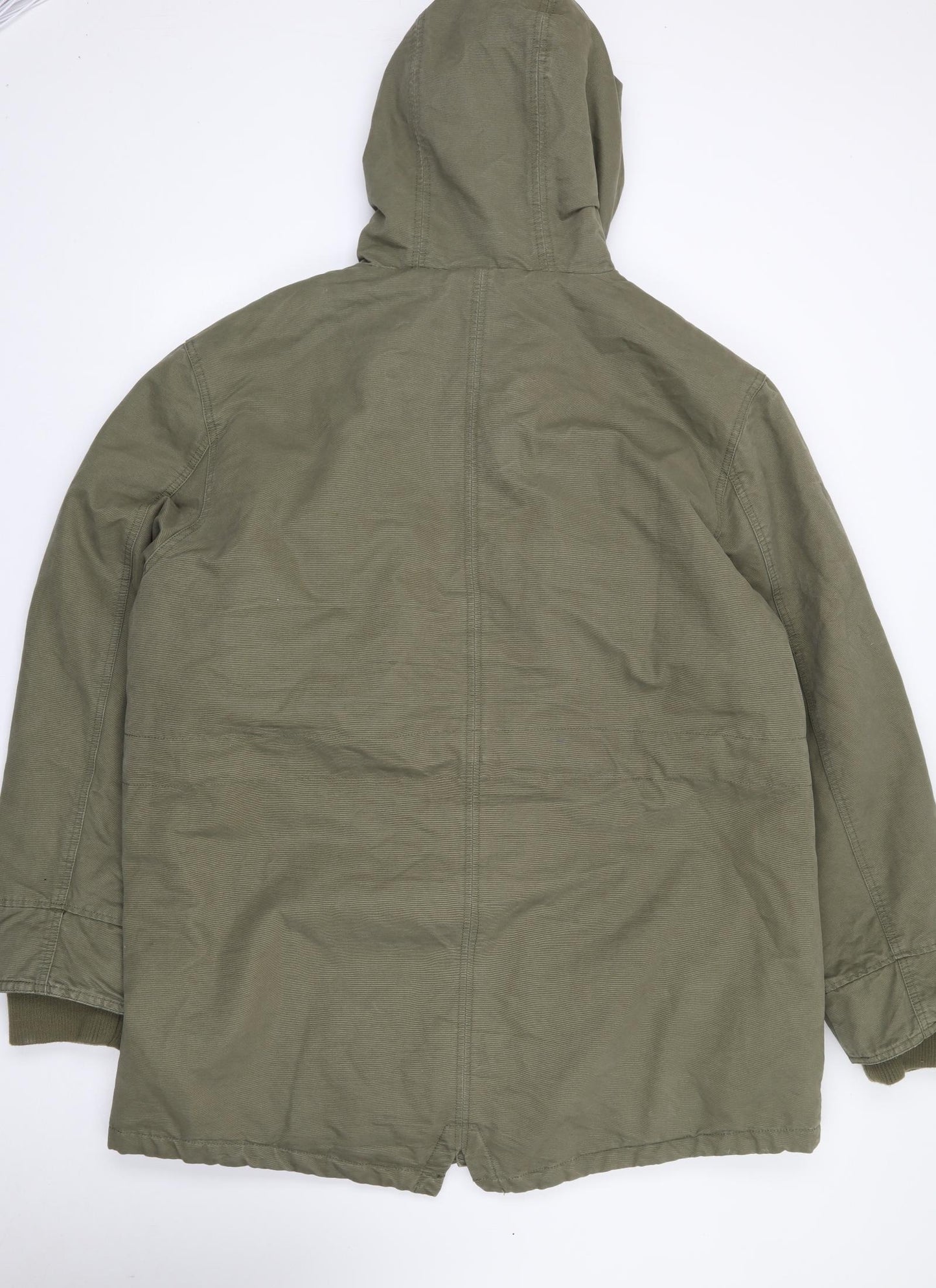 George Mens Green   Parka Coat Size 3XL  Zip