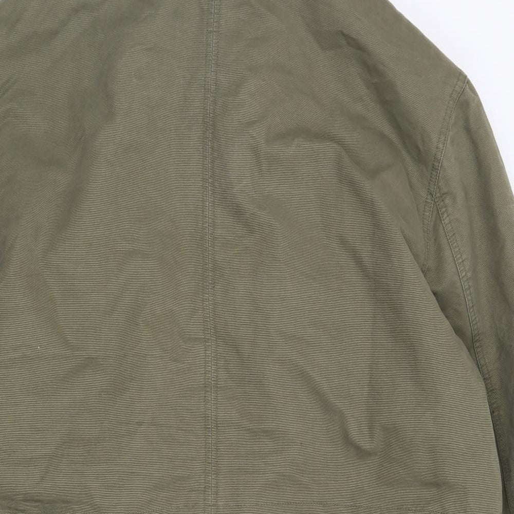 George Mens Green   Parka Coat Size 3XL  Zip