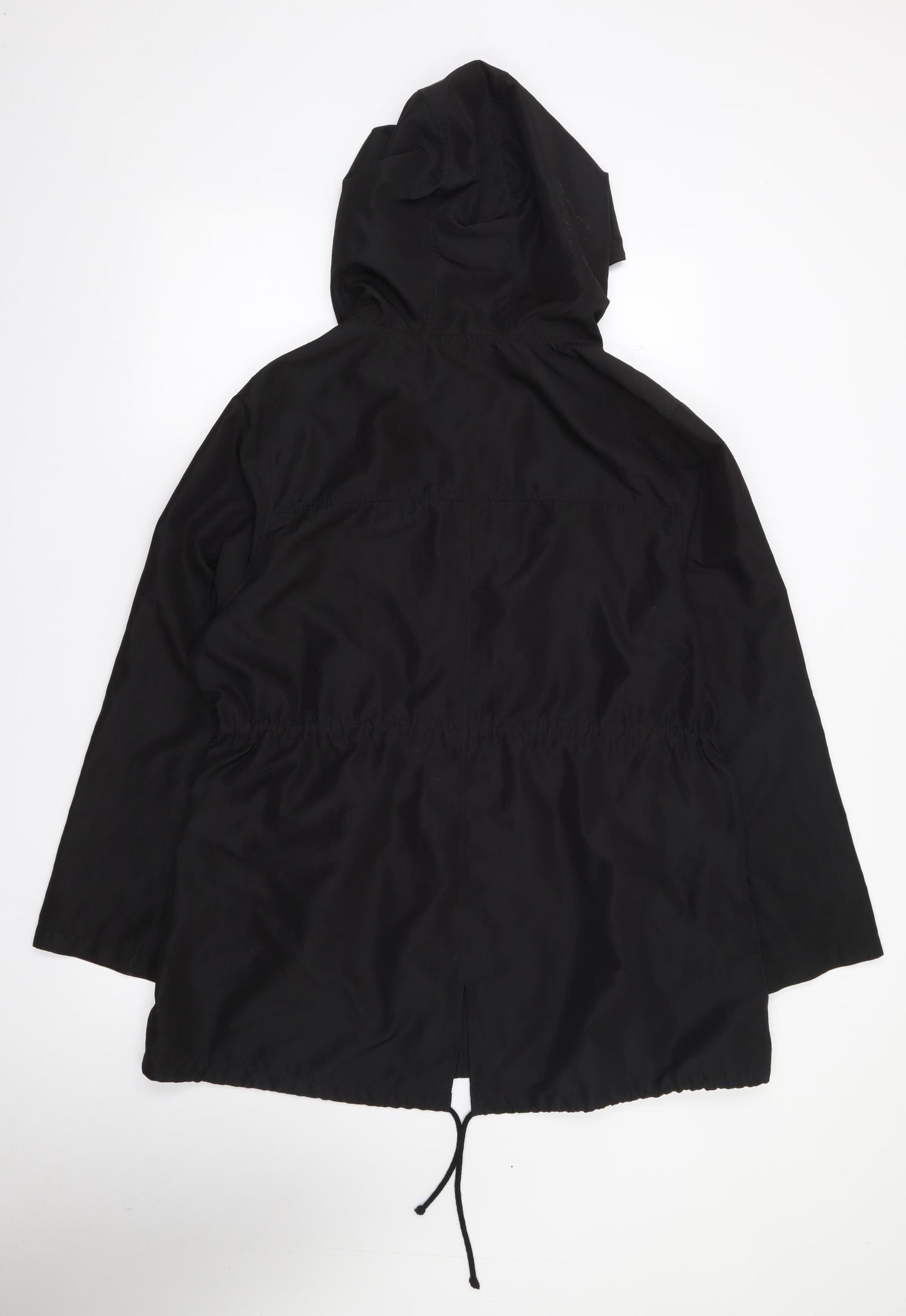 Primark Womens Black   Windbreaker Coat Size L  Zip