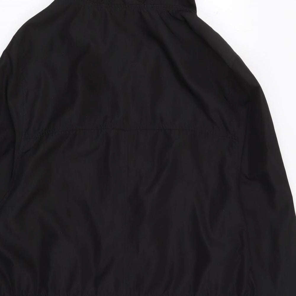Primark Womens Black   Windbreaker Coat Size L  Zip