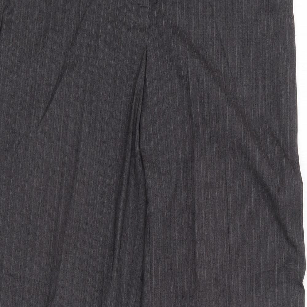 New Look Womens Grey  Polyester Trousers  Size 8 L29 in Regular Zip