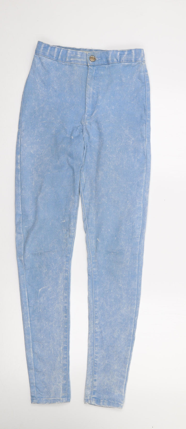 Topshop Womens Blue Cotton Jegging Jeans Size 28 in L28 in Regular Zip