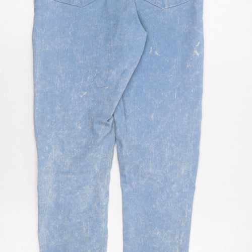 Topshop Womens Blue  Cotton Jegging Jeans Size 28 in L28 in Regular Zip