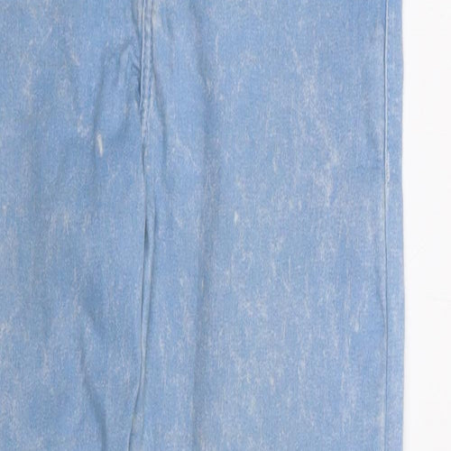 Topshop Womens Blue  Cotton Jegging Jeans Size 28 in L28 in Regular Zip