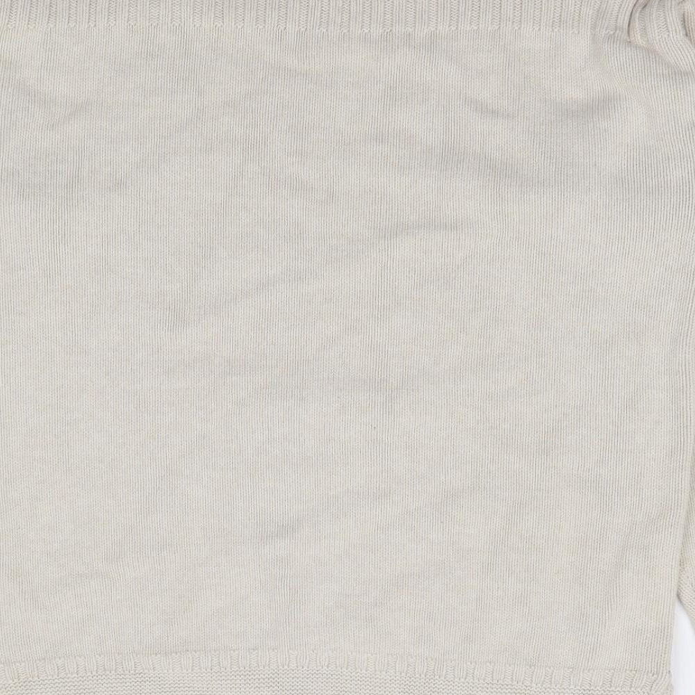 Joules Womens Beige Crew Neck  100% Cotton Pullover Jumper Size M