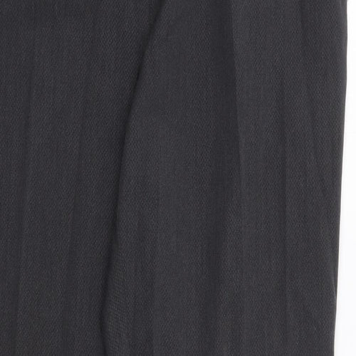 Marks and Spencer Womens Grey  Polyester Trousers  Size 18 L28 in Regular Zip