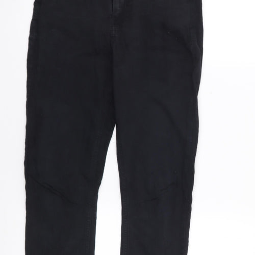 Topshop Womens Black  Cotton Skinny Jeans Size 28 in L26 in Regular Zip