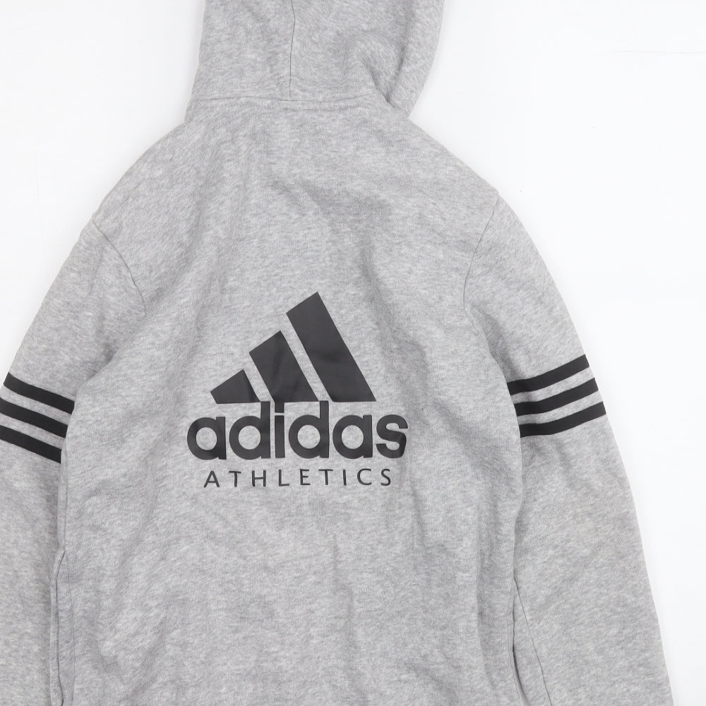 adidas Boys Grey   Jacket  Size 11-12 Years