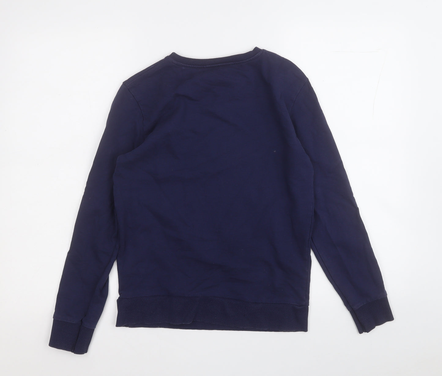 Rebel Boys Blue  Cotton Pullover Sweatshirt Size 11-12 Years   - Rudolph Christmas Jumper