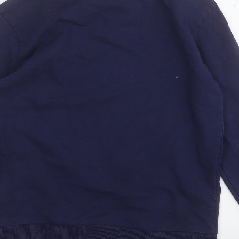 Rebel Boys Blue  Cotton Pullover Sweatshirt Size 11-12 Years   - Rudolph Christmas Jumper