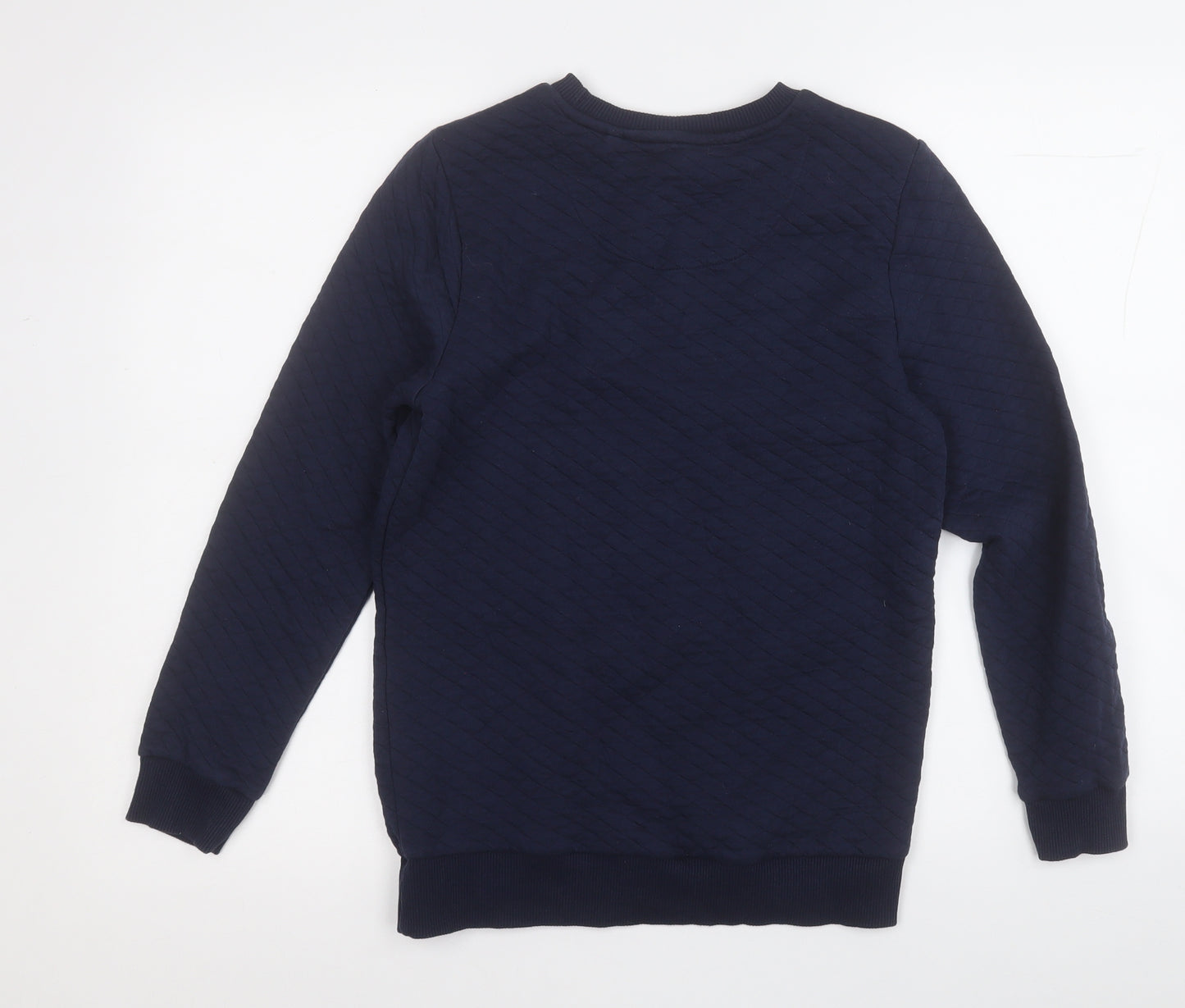 F&F Boys Blue  Cotton Pullover Sweatshirt Size 10-11 Years