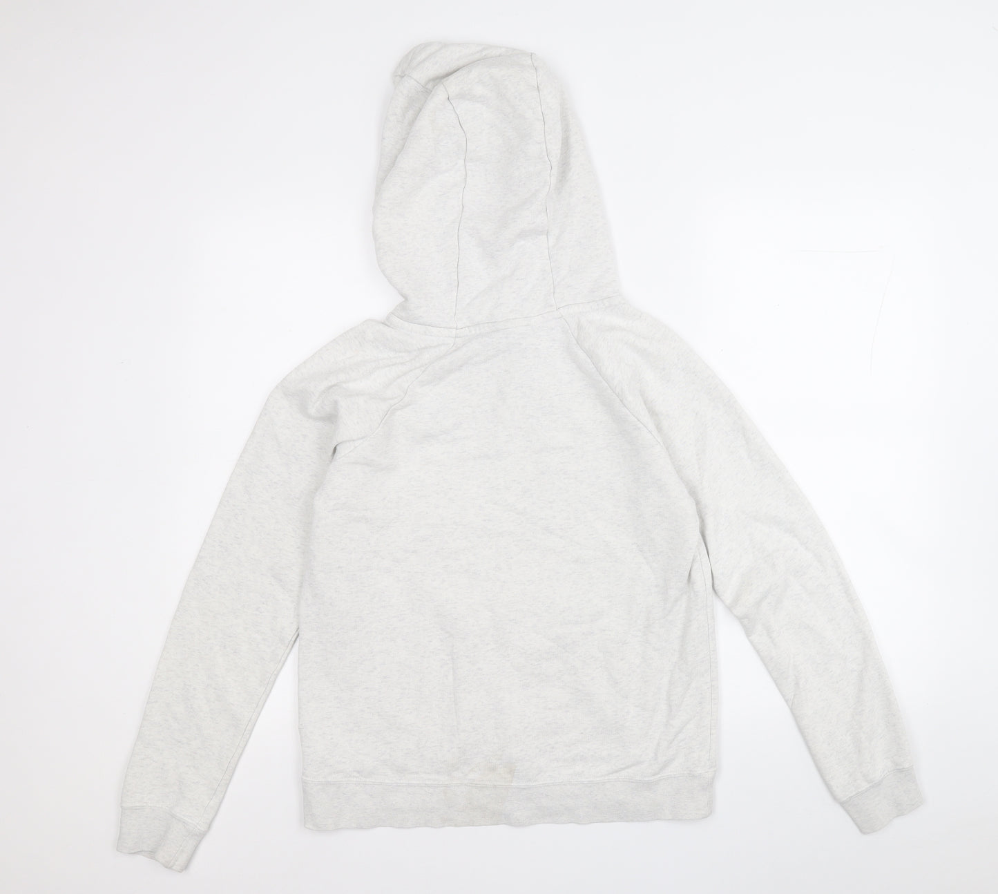 Nike Mens White  Cotton Pullover Hoodie Size S