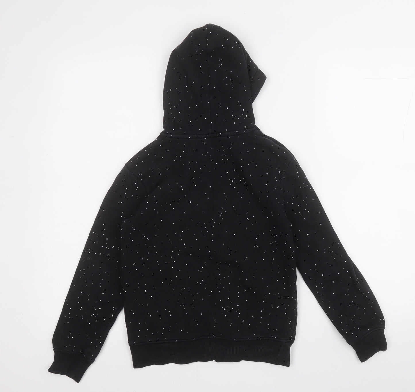 H&M Boys Black Geometric Cotton Pullover Hoodie Size 8-9 Years   - STAR WARS