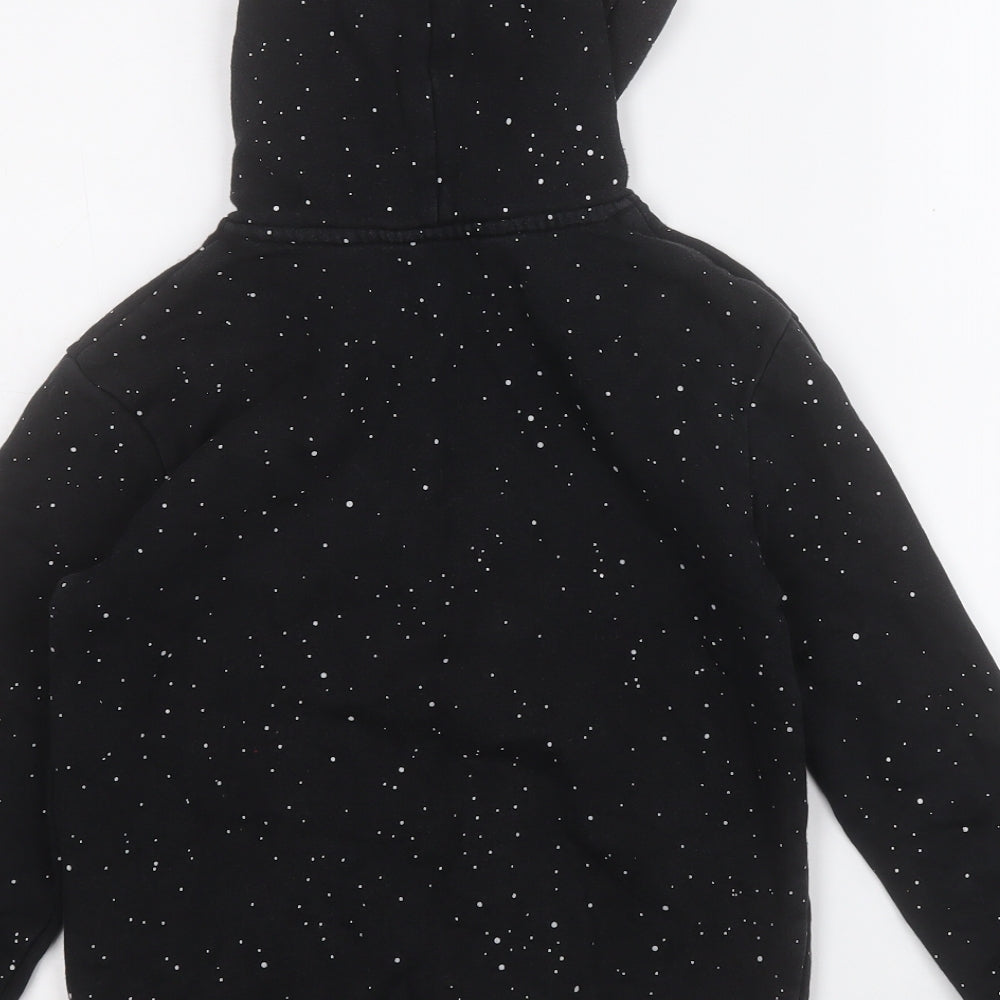 H&M Boys Black Geometric Cotton Pullover Hoodie Size 8-9 Years   - STAR WARS