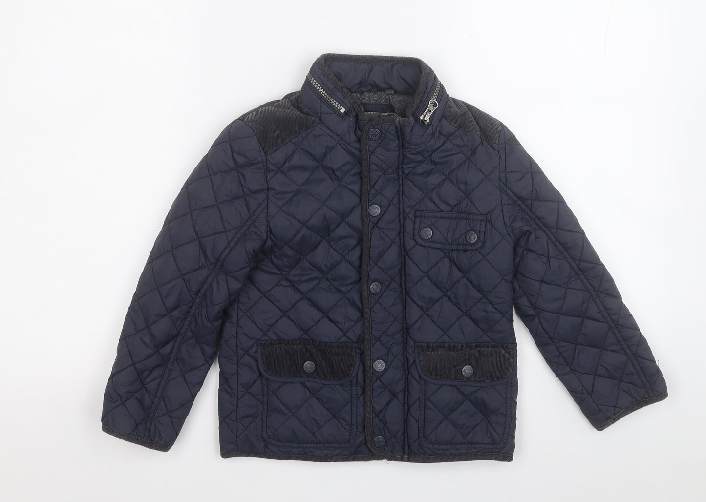 TU Boys Blue   Puffer Jacket Coat Size 4 Years  Zip