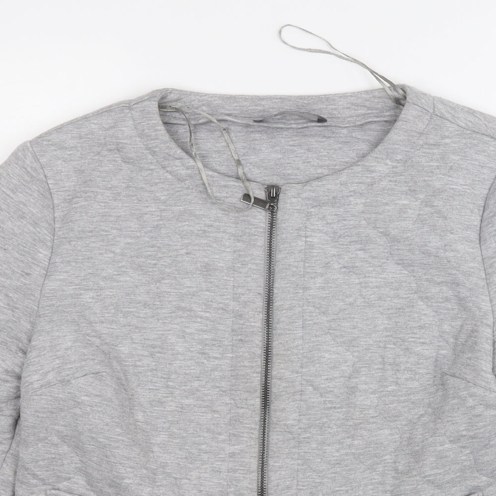 Marks and Spencer Womens Grey   Jacket  Size 12  Zip