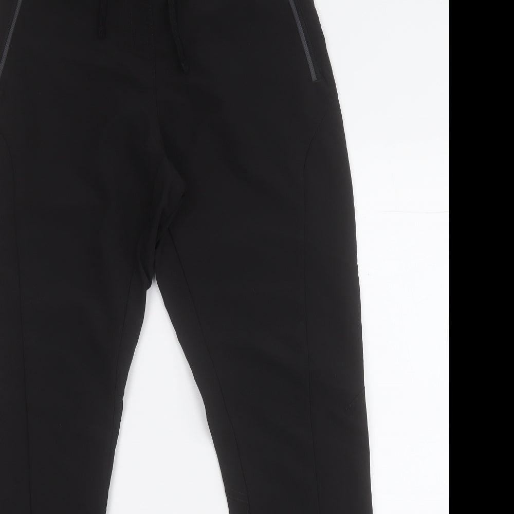 Regatta Womens Black  Polyester Jogger Trousers Size 12 L30 in Regular