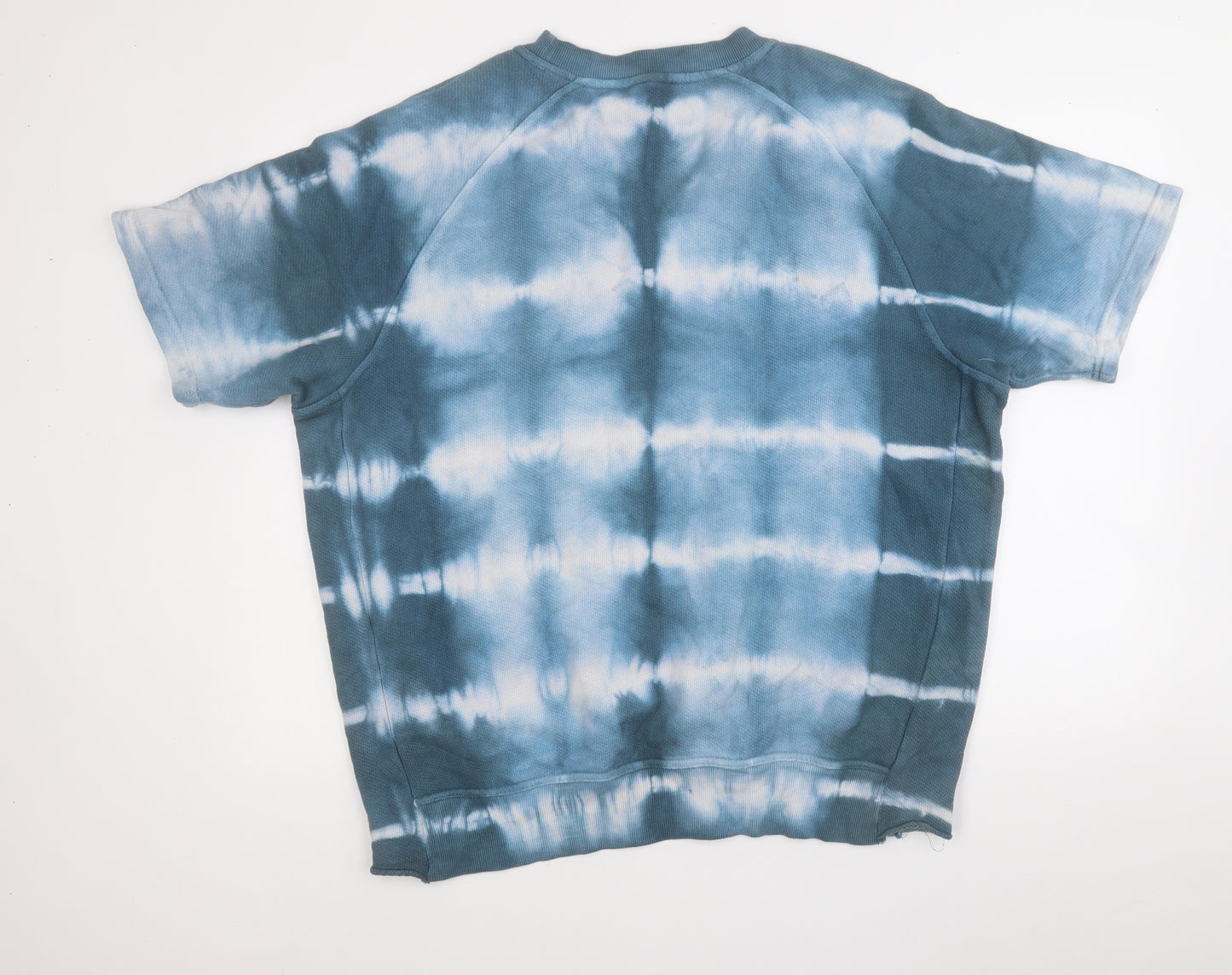 Zara Womens Blue  Cotton Pullover Sweatshirt Size L