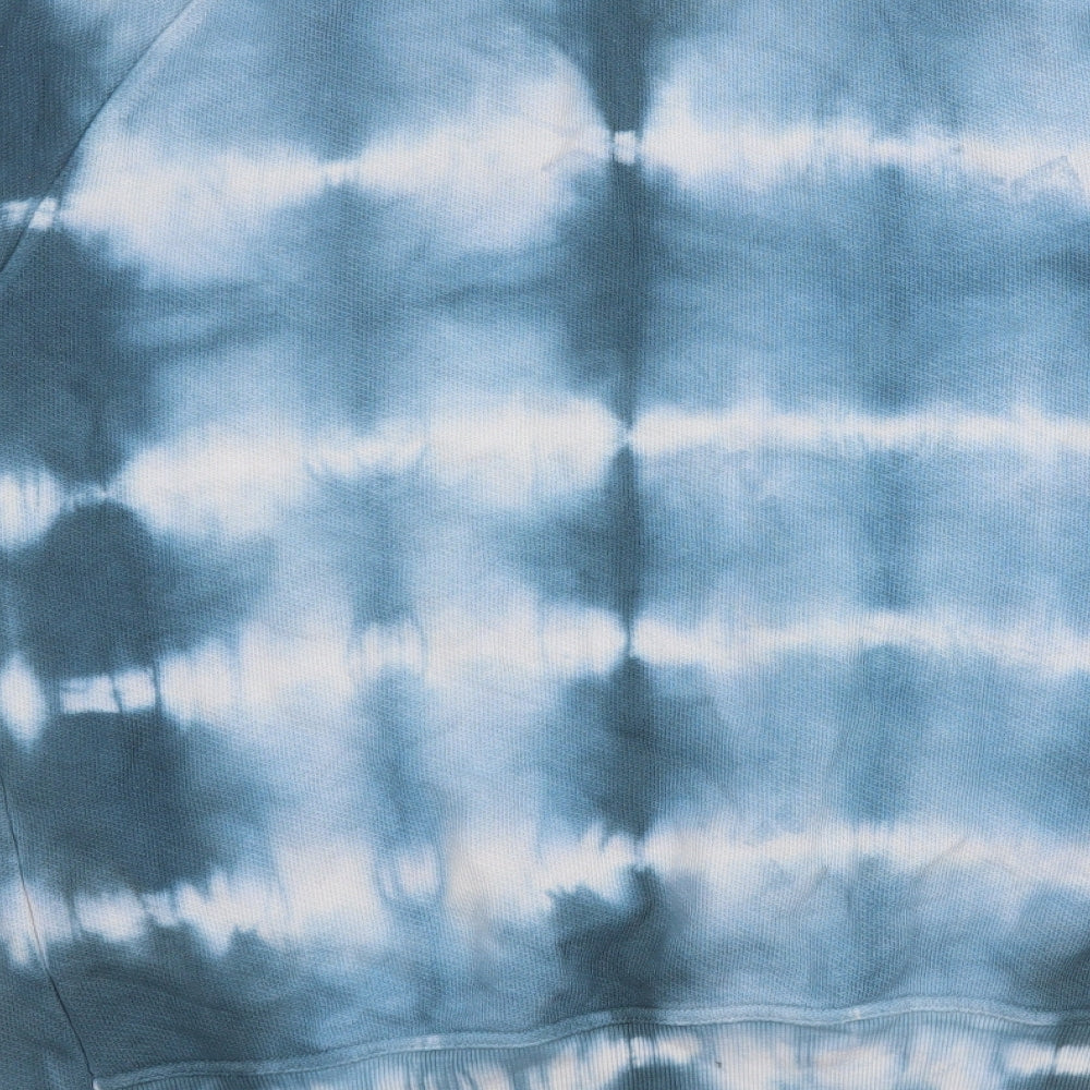 Zara Womens Blue  Cotton Pullover Sweatshirt Size L