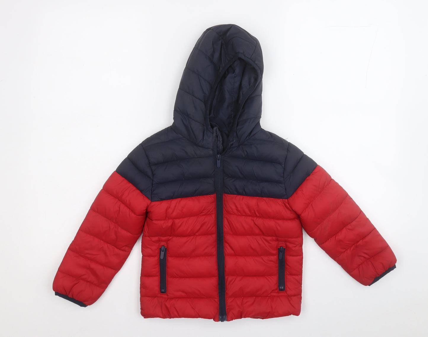 Primark Boys Red   Puffer Jacket Coat Size 4-5 Years