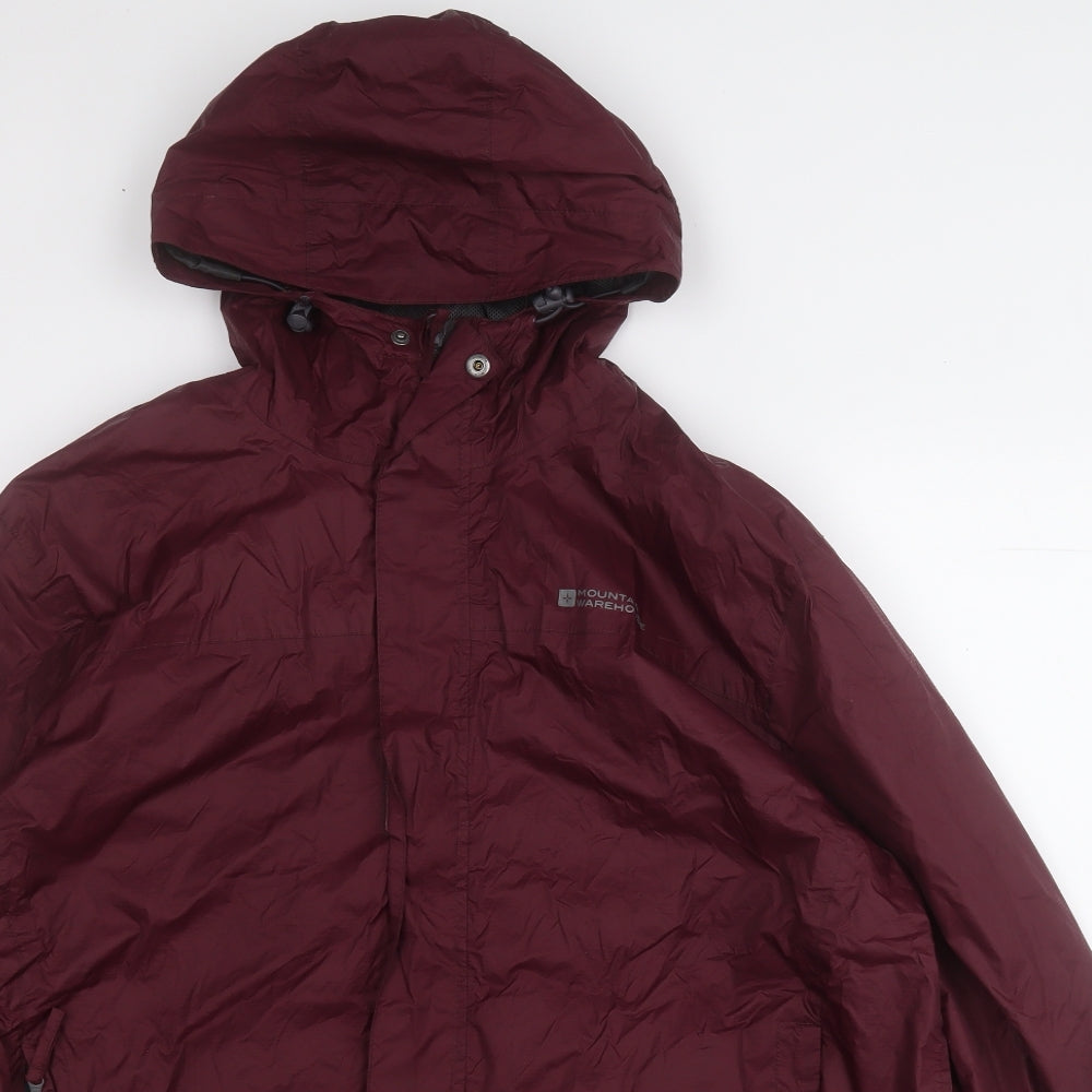 Mountain Warehouse Mens Purple   Rain Coat Coat Size L