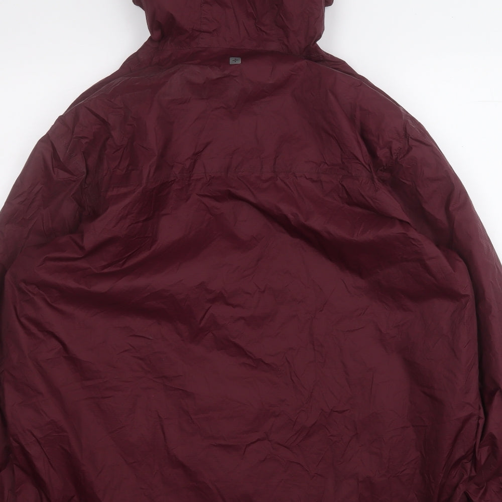 Mountain Warehouse Mens Purple   Rain Coat Coat Size L
