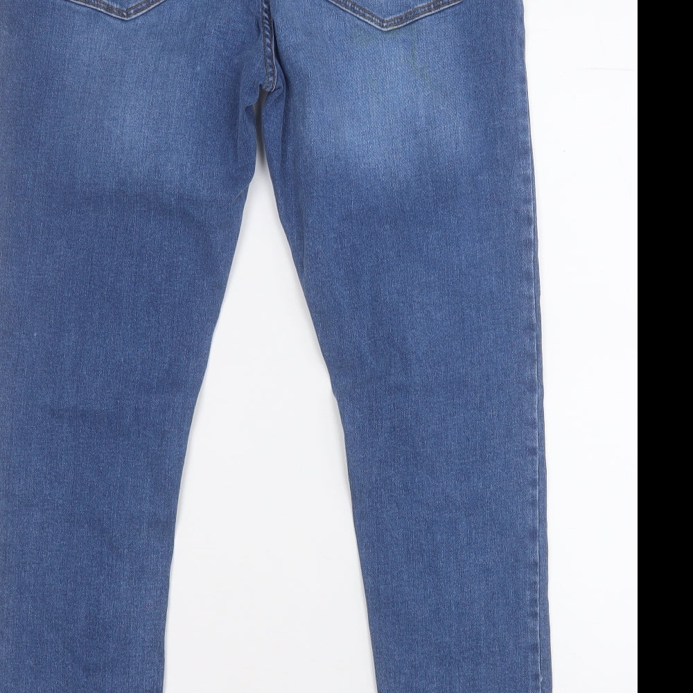 ASOS Mens Blue  Cotton Skinny Jeans Size 38 L32 in Regular