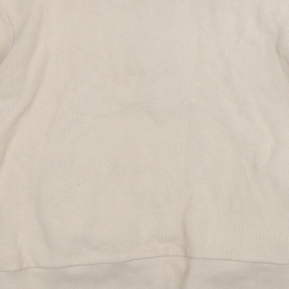 Ben Sherman Mens Beige  Cotton Pullover Sweatshirt Size M