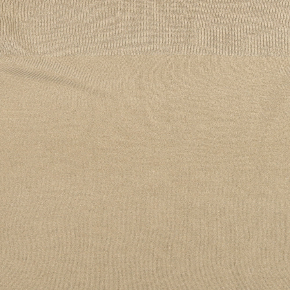 INTUITION Womens Brown Round Neck  Acrylic Pullover Jumper Size 18