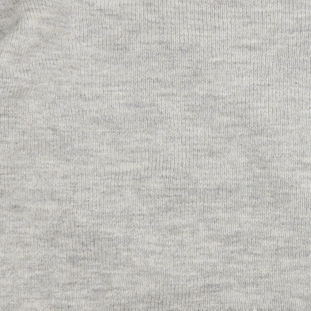 George Womens Grey Round Neck Geometric Acrylic Pullover Jumper Size 16