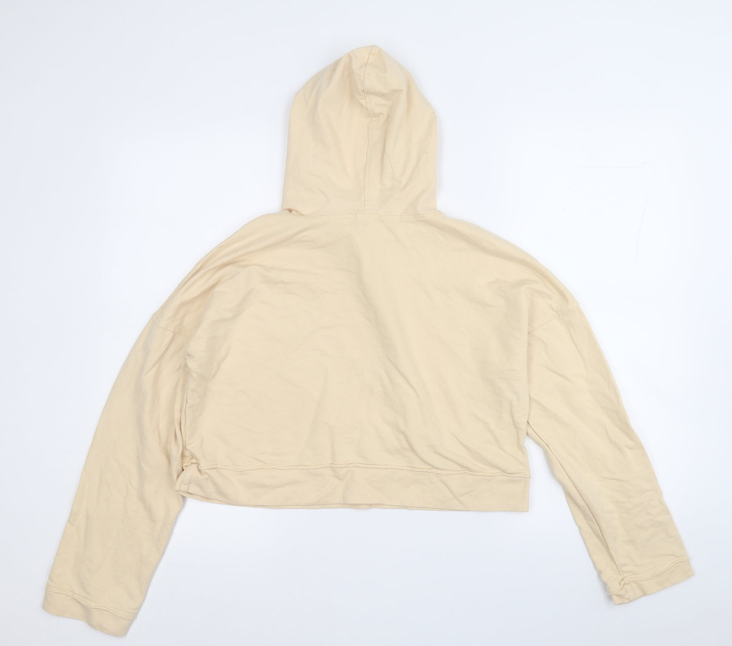 Boohoo Womens Yellow  Cotton Pullover Hoodie Size 12