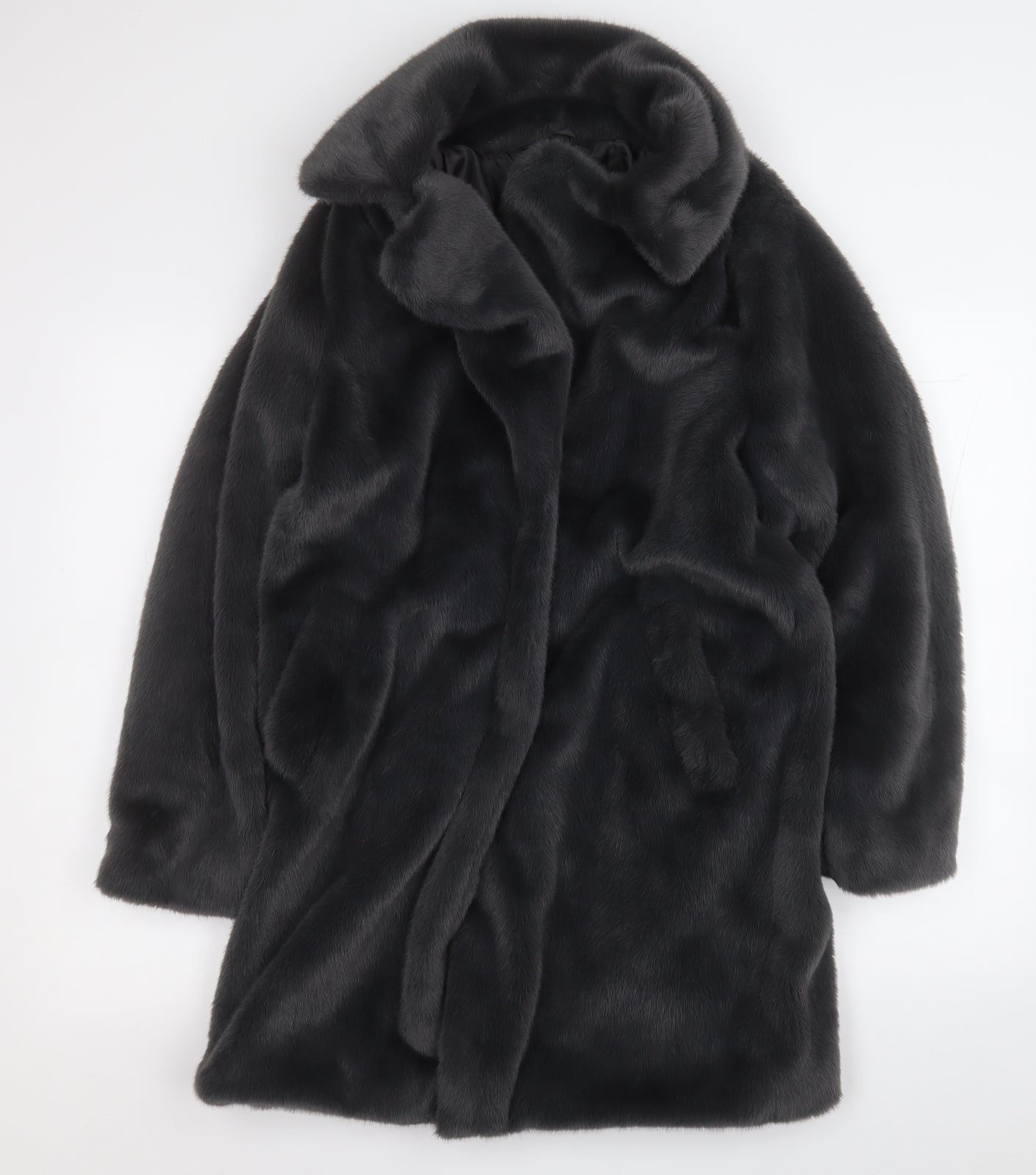 New Look Womens Grey   Jacket Coat Size 8