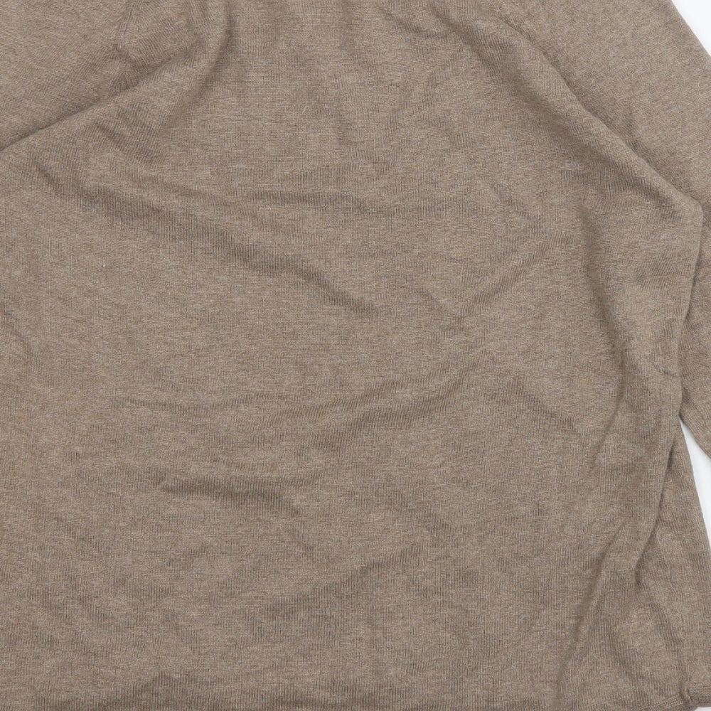 Gap Mens Brown  Acrylic  T-Shirt Size S Round Neck