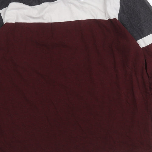 Superdry Mens Multicoloured Colourblock Cotton  T-Shirt Size 2XL Round Neck