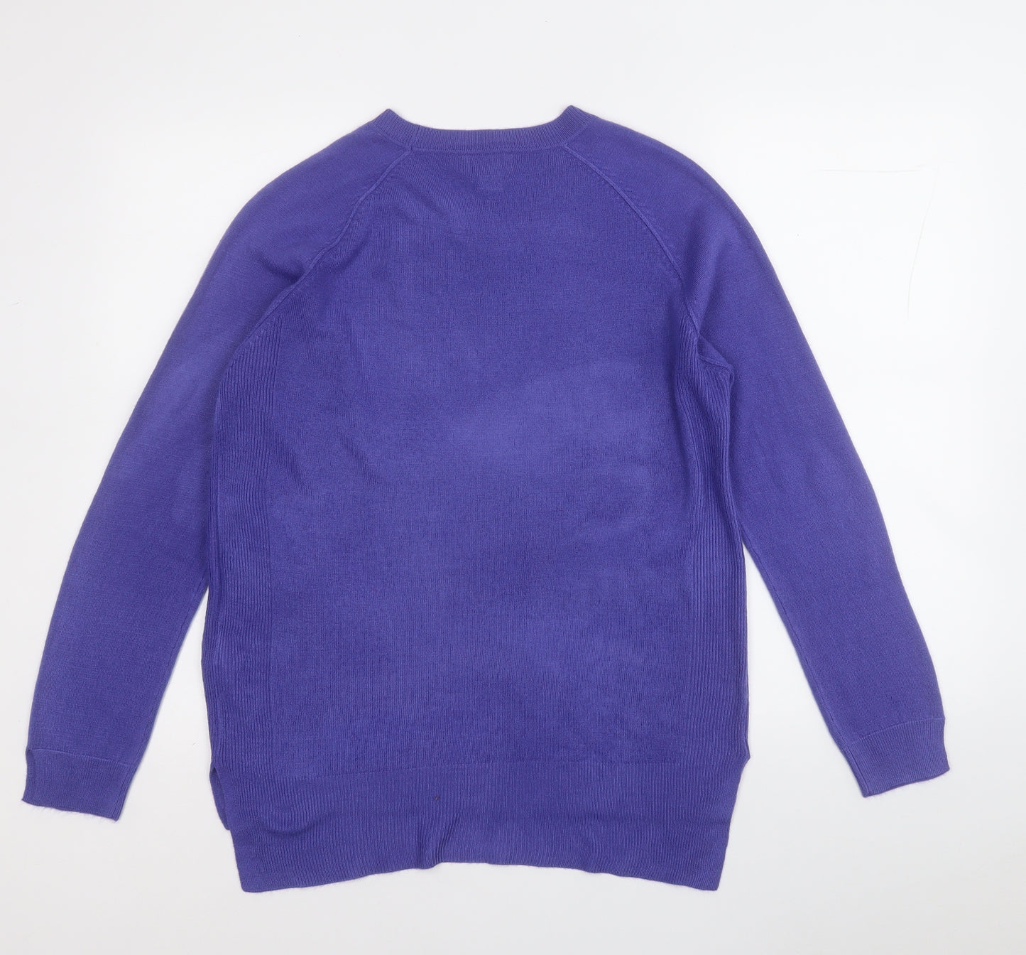 Primark Womens Purple Round Neck  Acrylic Pullover Jumper Size 10