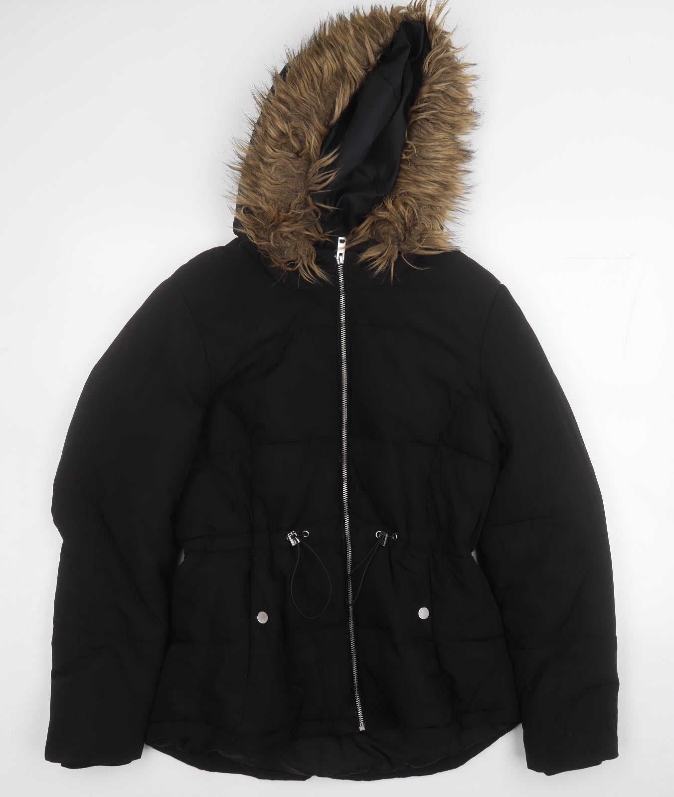 Divided Womens Black   Puffer Jacket Coat Size M