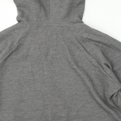 Zara Womens Grey  Polyester Pullover Hoodie Size M   - Cropped