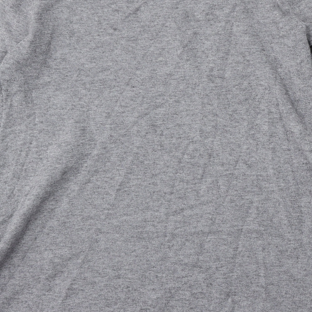 Preworn Womens Grey Round Neck  Viscose Pullover Jumper Size 12