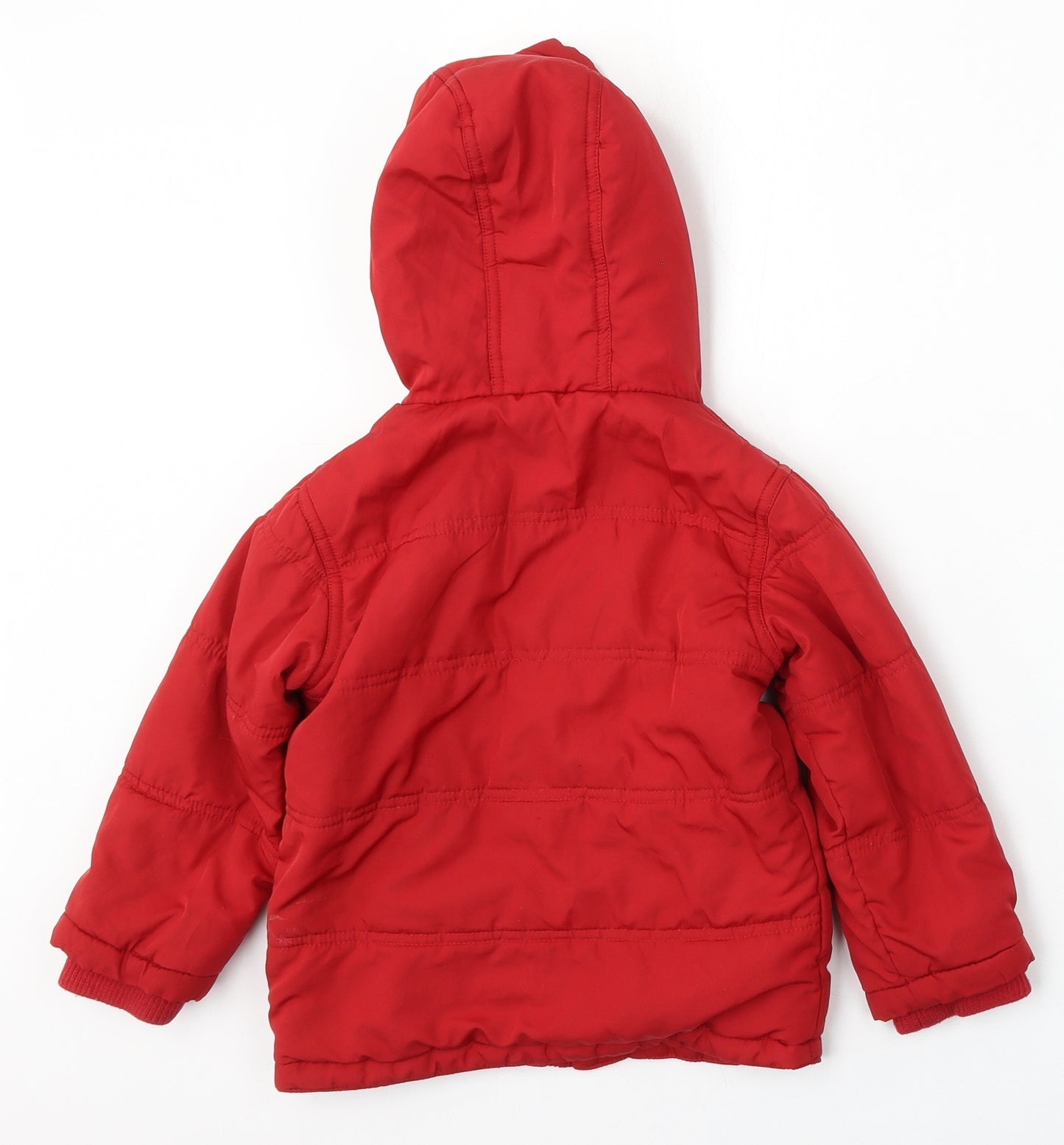George Boys Red   Jacket  Size 2-3 Years  Zip