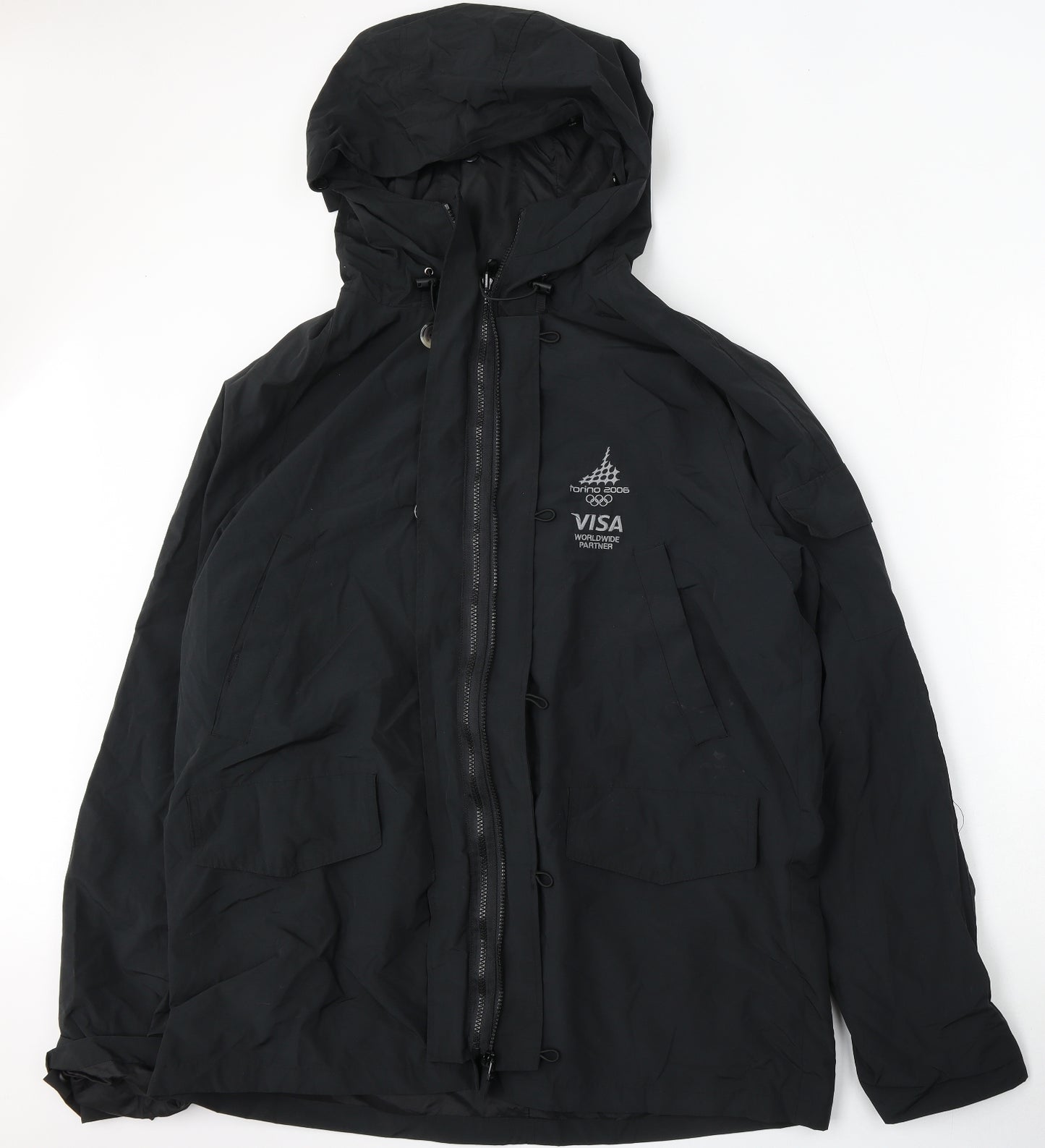 Torino 2006 Mens Black   Jacket  Size XL  Zip