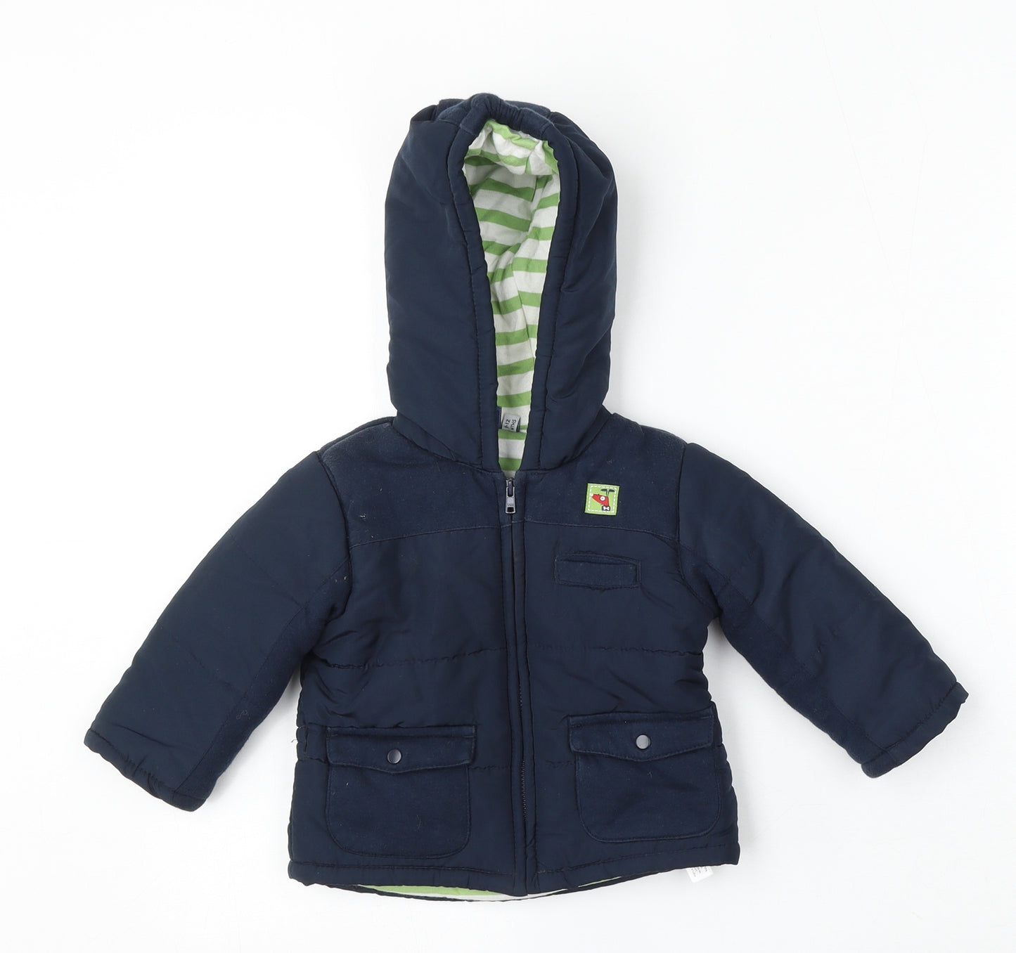 Debenhams Boys Blue   Jacket  Size 9-12 Months   Zip