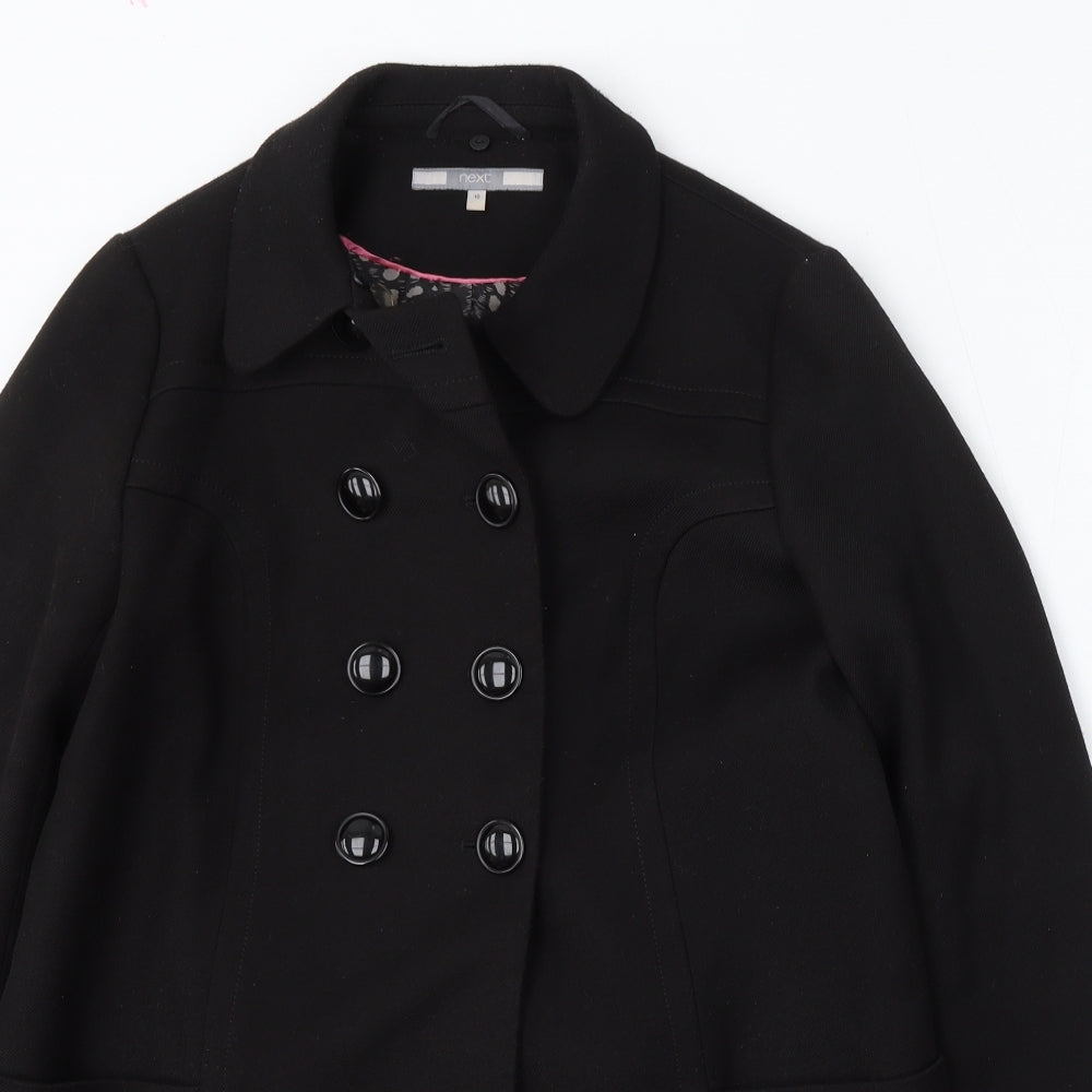 NEXT Womens Black   Jacket  Size 10  Button
