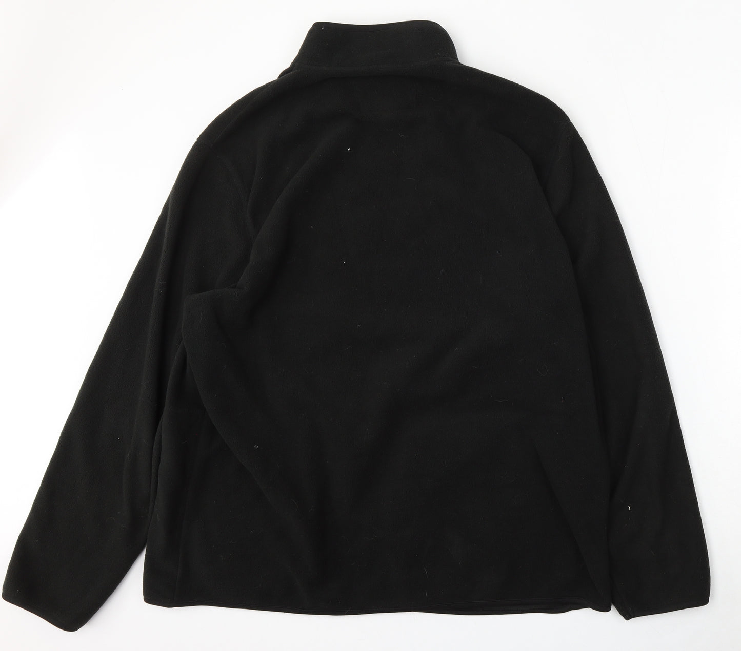 F&F Mens Black  Polyester Full Zip Sweatshirt Size 2XL