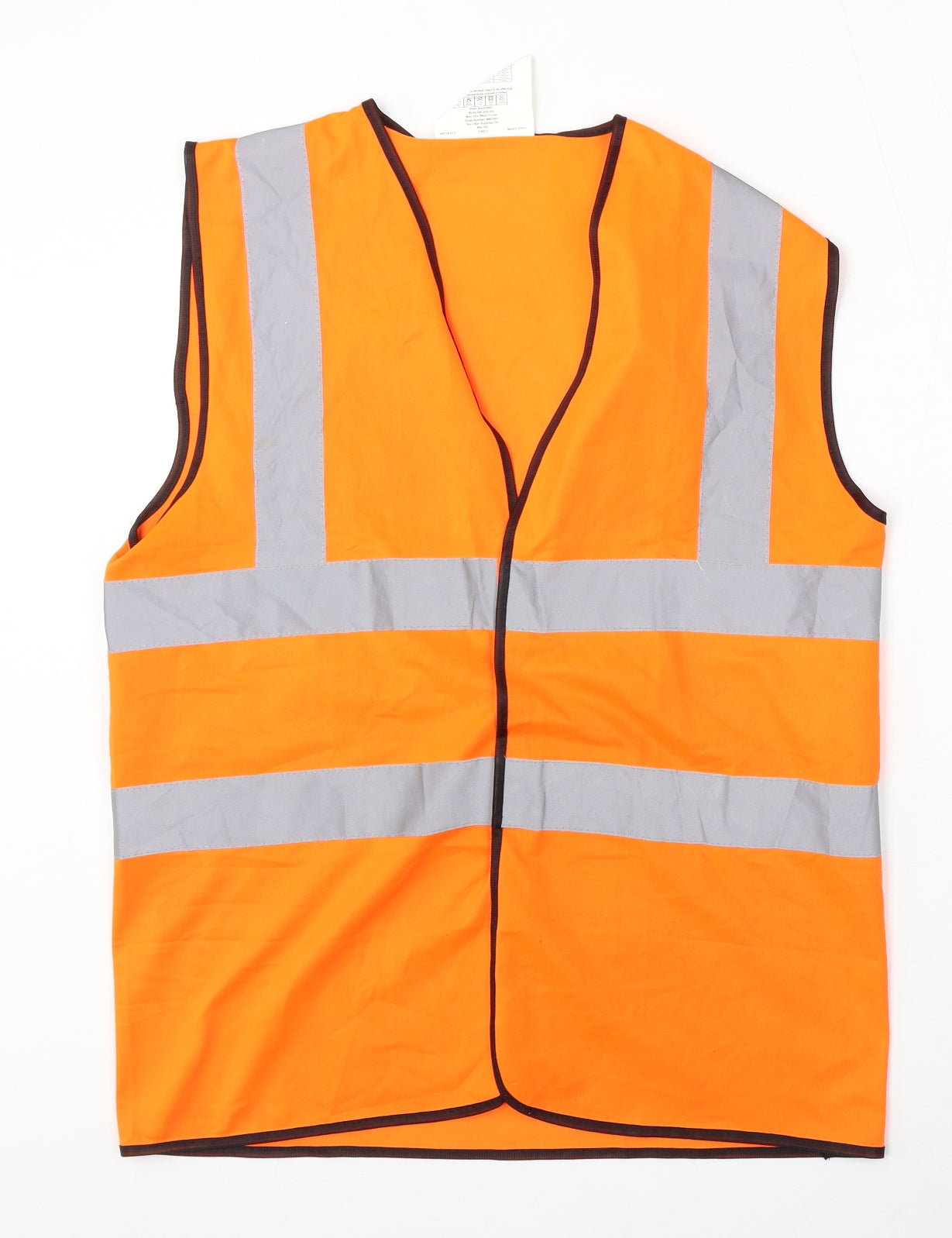 Fastenal Mens Orange   Gilet Jacket Size M  Hook & Eye