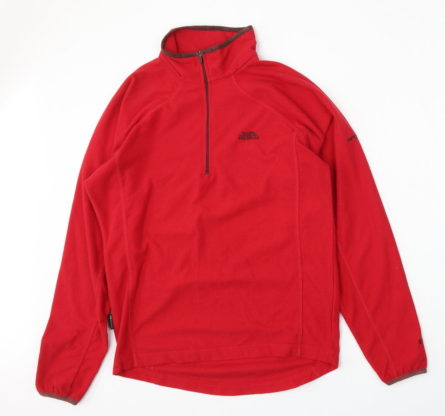 Trespass Mens Red  Polyester Pullover Sweatshirt Size S