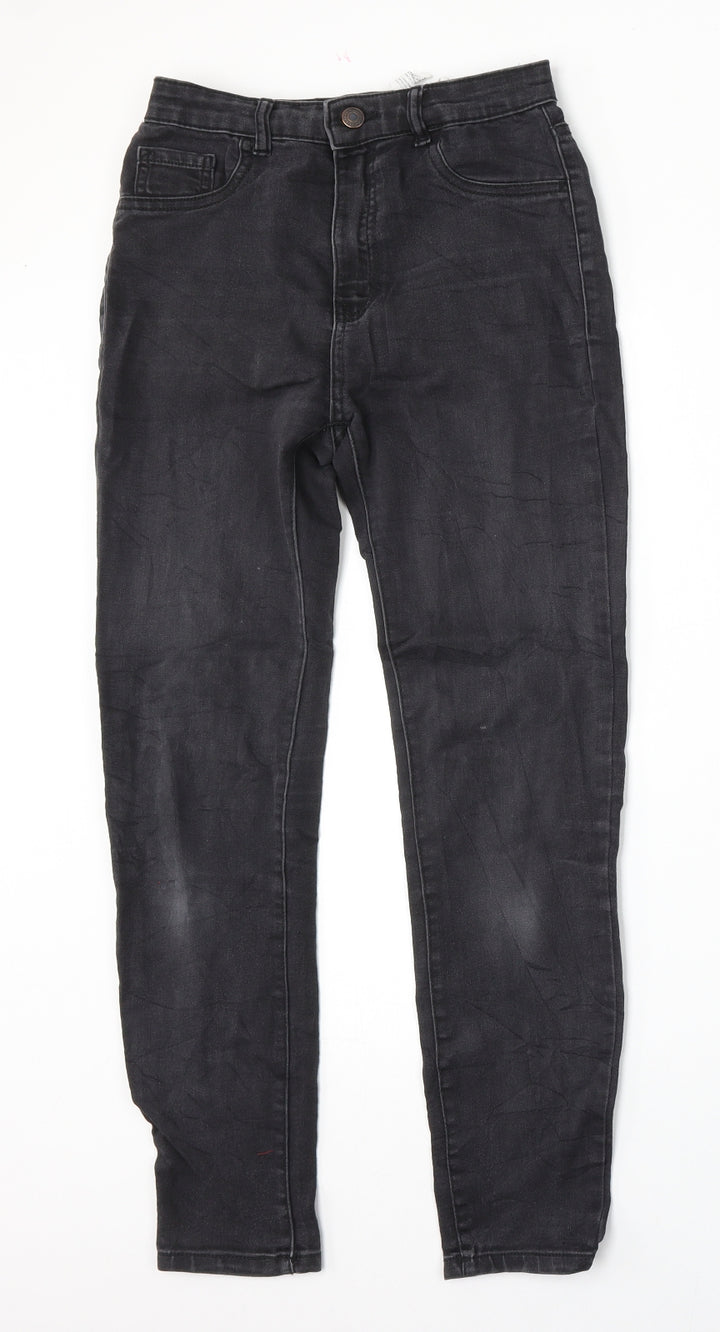 Pull&Bear Womens Black  Cotton Skinny Jeans Size 26 L26 in Regular Button