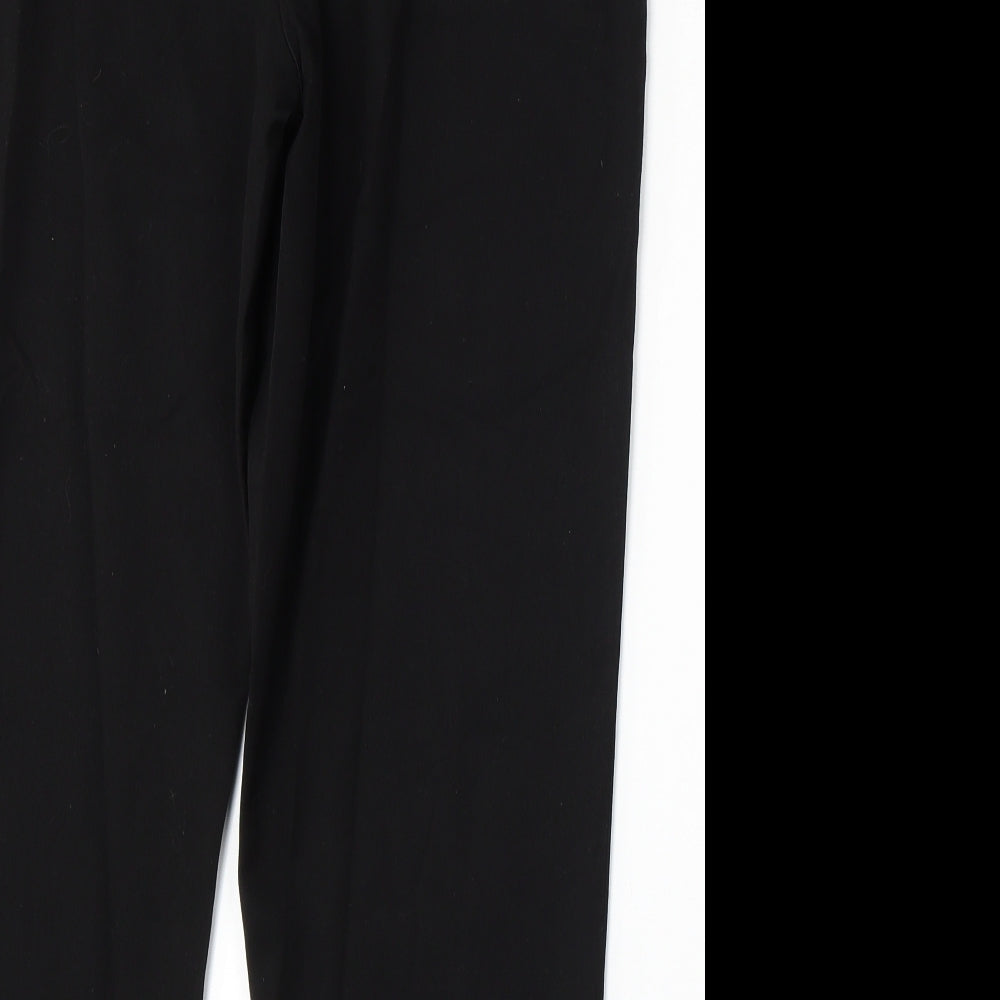 TU Womens Black  Polyester Trousers  Size 16 L25 in Regular