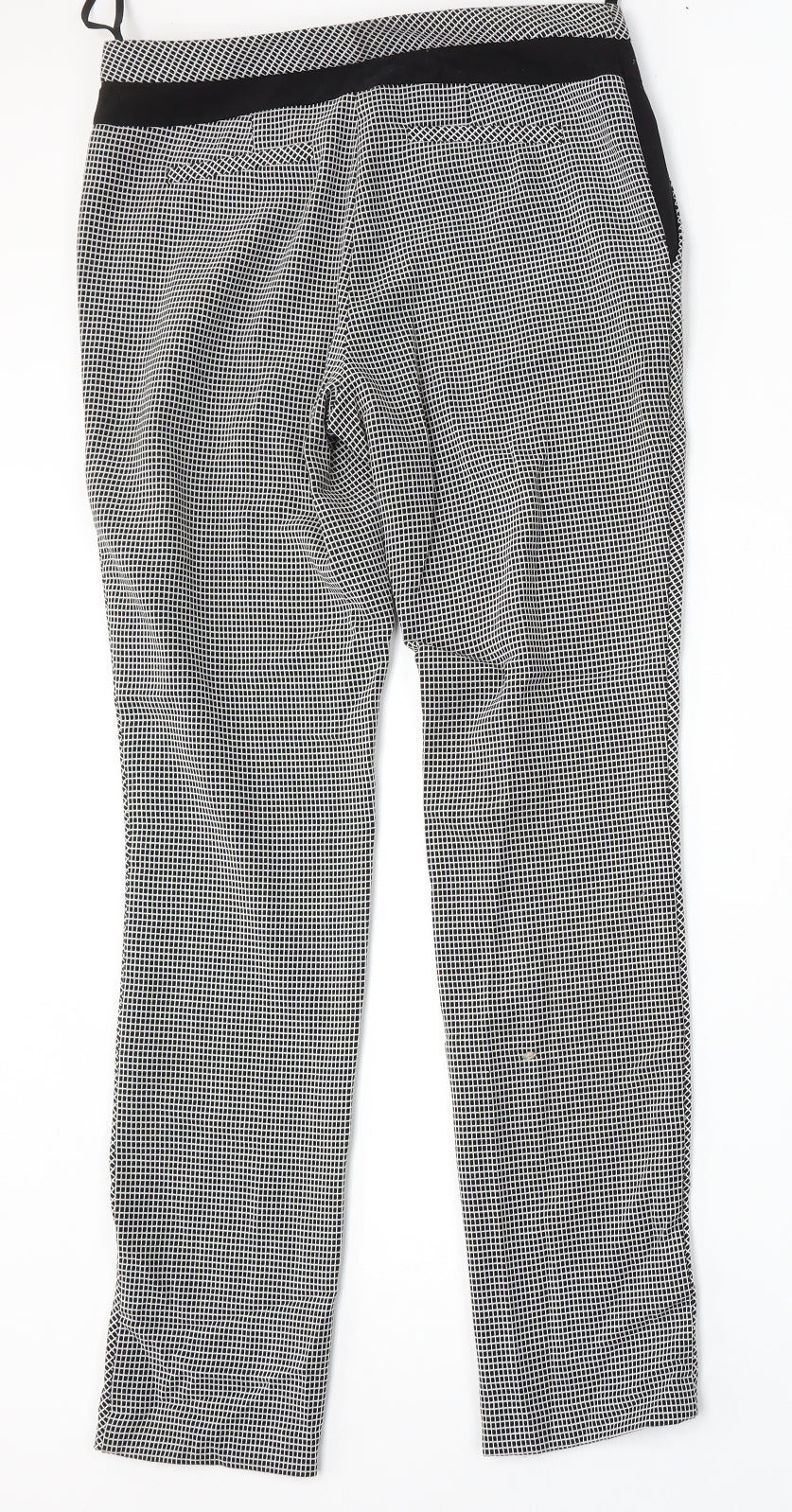 NEXT Womens Multicoloured Geometric Polyester Trousers  Size 6 L30 in Regular